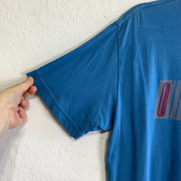 O'Neill Mens Size M Blue Modern Fit Crew Neck Loco Print T-Shirt Cotton - Picture 4 of 10